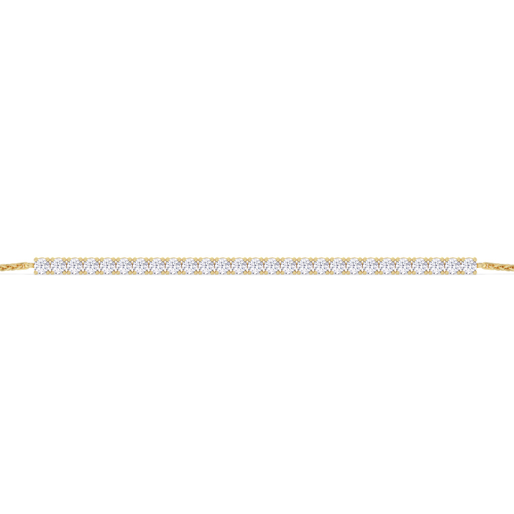 Bracelet-1553129 with 0 Cut Diamond in 14KT Yellow Gold view 2
