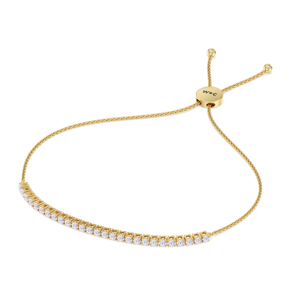 Bracelet-1553129 with 0 Cut Diamond in 14KT Yellow Gold view 3
