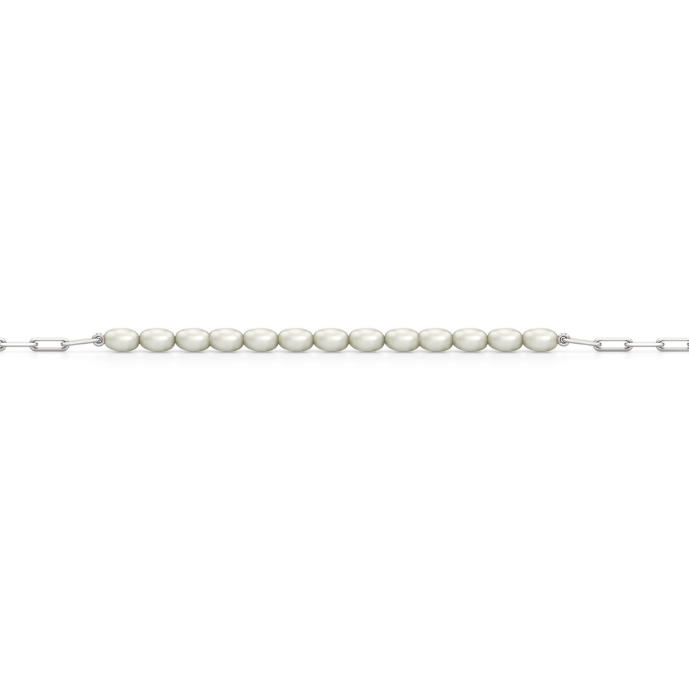 1576728-Bracelet with Lab Cut Diamond in 14KT White Gold view 2
