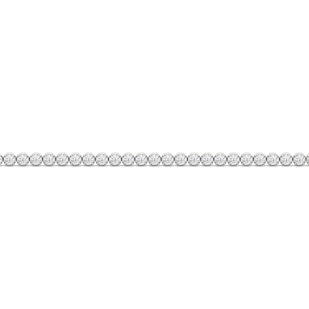 The Kelly Bar Bracelet with Lab Cut Diamond in 14KT White Gold view 6
