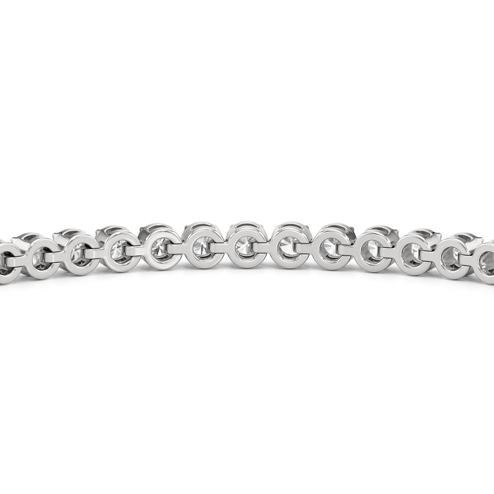 The Kelly Bar Bracelet with Lab Cut Diamond in 14KT White Gold view 5
