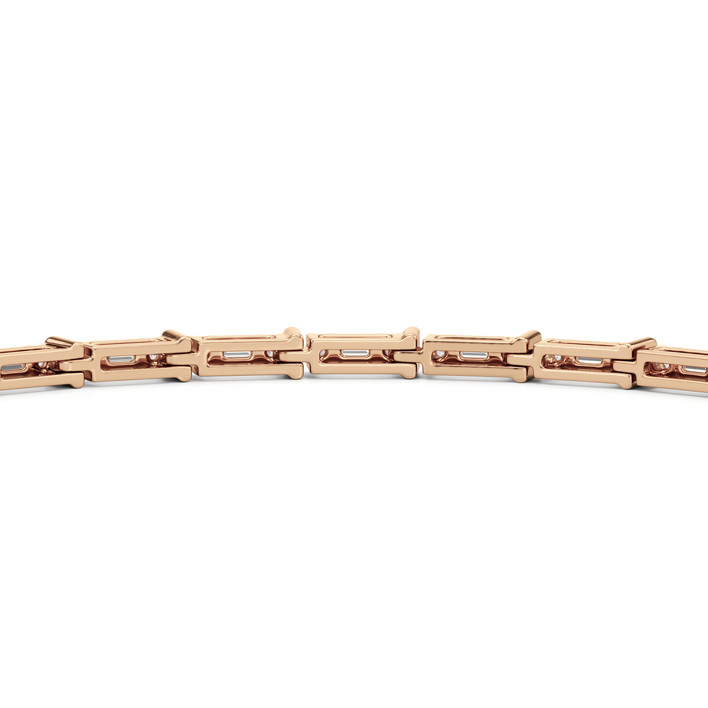 East West Tennis Bracelet with  Cut Diamond in 14KT  view 23
