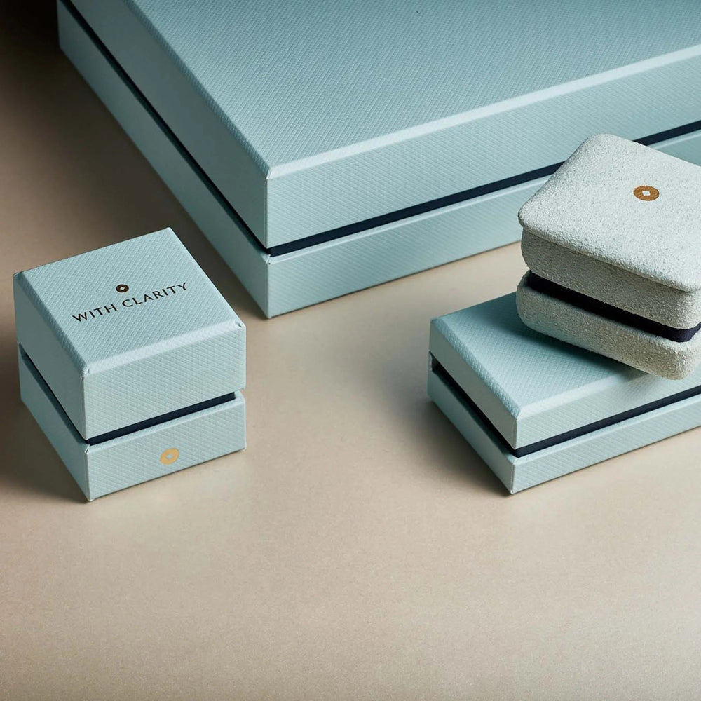 The Vine Studs with 14KT Rose Gold / Lab / 1/3 Cut Diamond in 14KT Rose Gold / Lab / 1/3 view 5
