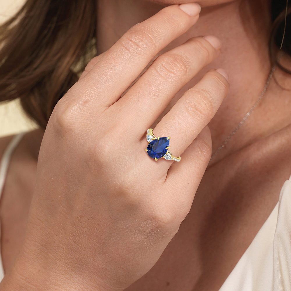 Model Wearing The Rosavine Ring view