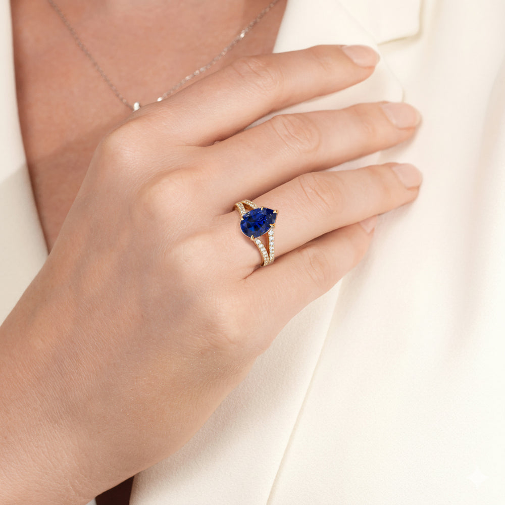 Model Wearing The Celestia Ring view