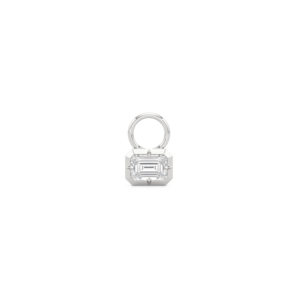 1590845-Charms with 14KT White Gold / Lab / 0 Cut Diamond in 14KT White Gold / Lab / 0 view 1
