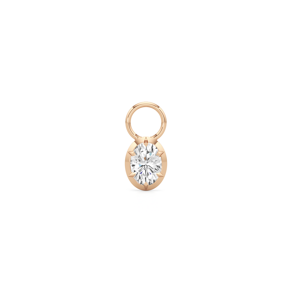 Astra with 14KT Rose Gold / Lab / 0 Cut Diamond in 14KT Rose Gold / Lab / 0 view 1
