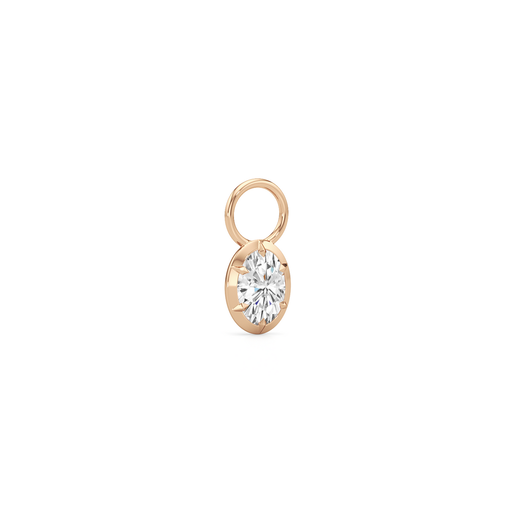 Astra with 14KT Rose Gold / Lab / 0 Cut Diamond in 14KT Rose Gold / Lab / 0 view 2
