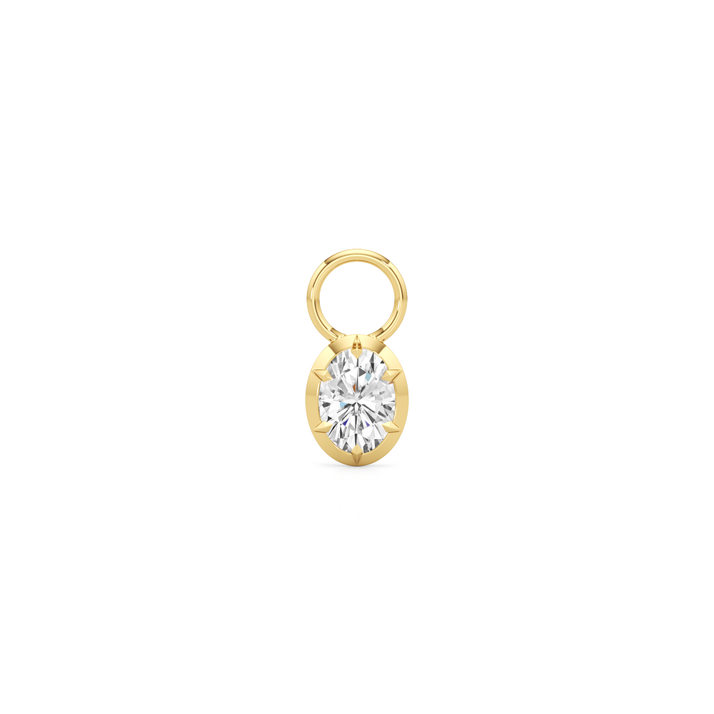 Astra with 14KT Yellow Gold / Lab / 0 Cut Diamond in 14KT Yellow Gold / Lab / 0 view 1
