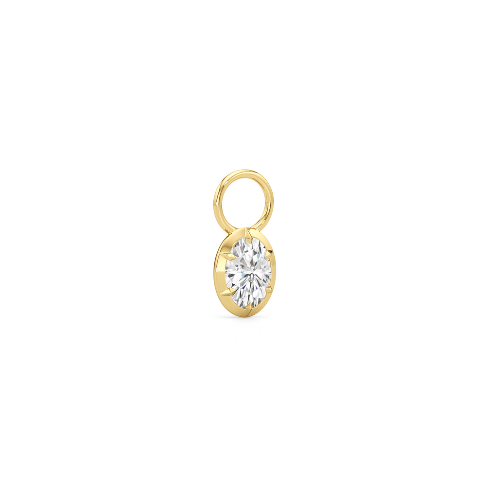 Astra with 14KT Yellow Gold / Lab / 0 Cut Diamond in 14KT Yellow Gold / Lab / 0 view 2
