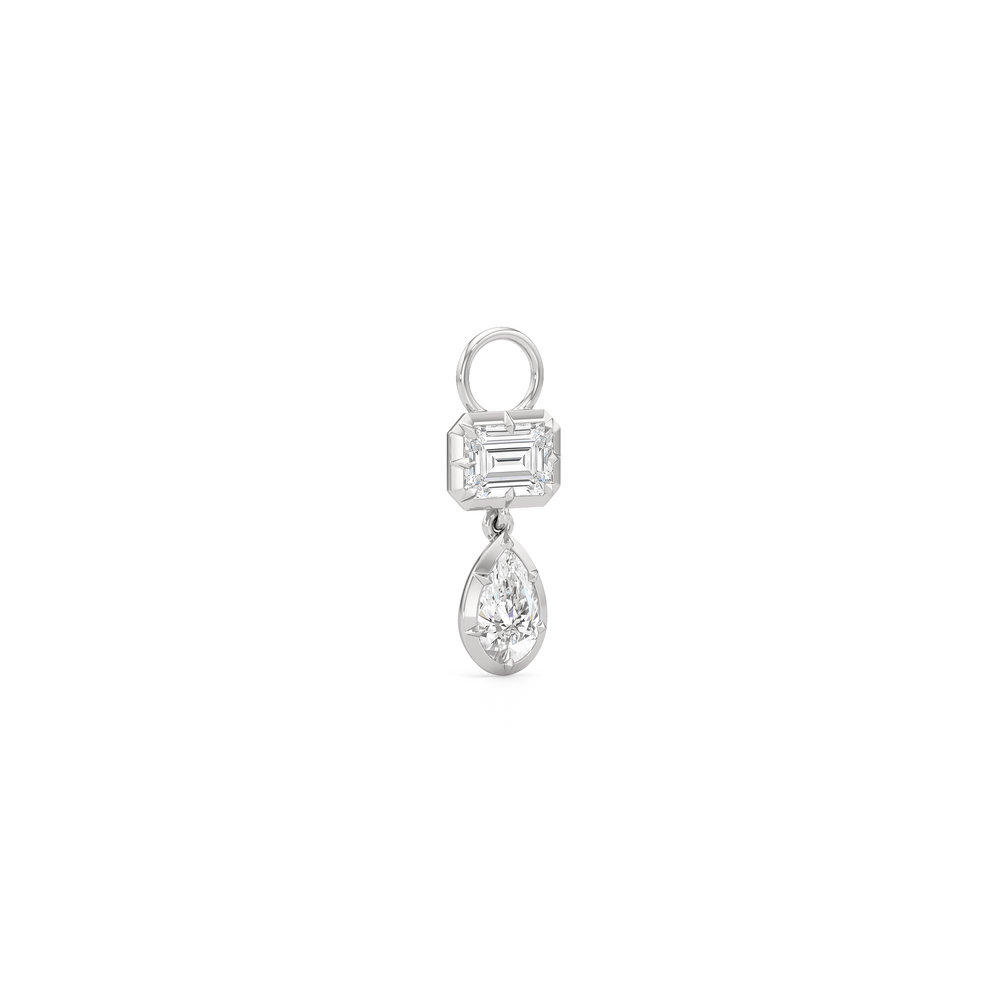 Mosaic with 14KT White Gold / Lab / 0 Cut Diamond in 14KT White Gold / Lab / 0 view 2
