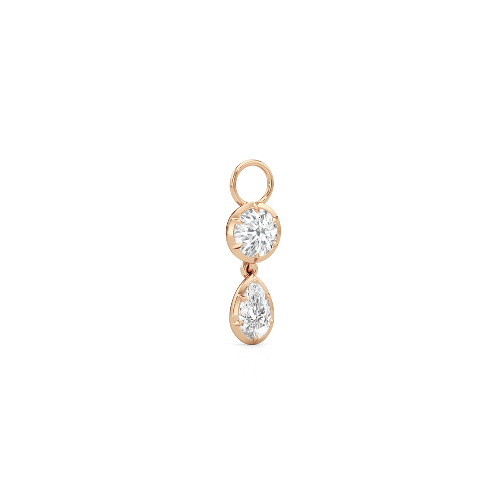 1590854-Charms with 14KT Rose Gold / Lab / 0 Cut Diamond in 14KT Rose Gold / Lab / 0 view 2

