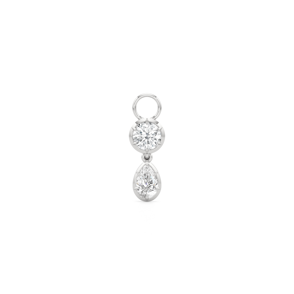 1590854-Charms with 14KT White Gold / Lab / 0 Cut Diamond in 14KT White Gold / Lab / 0 view 1
