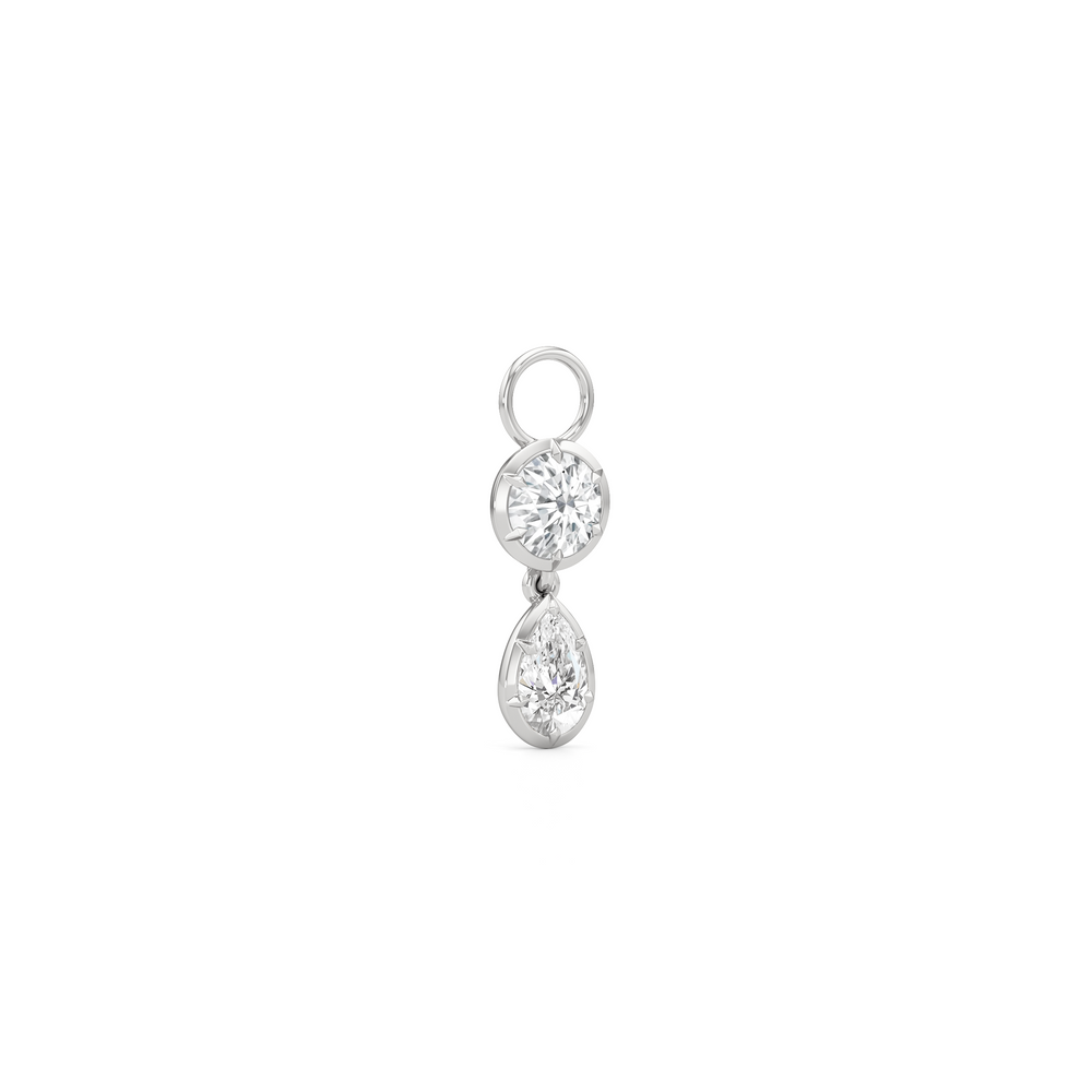1590854-Charms with 14KT White Gold / Lab / 0 Cut Diamond in 14KT White Gold / Lab / 0 view 2
