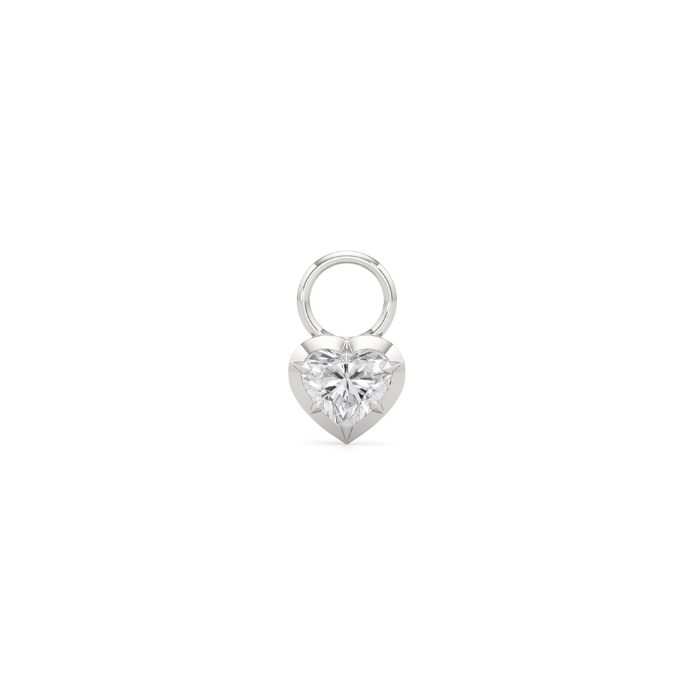 1590855-Charms with 14KT White Gold / Lab / 0 Cut Diamond in 14KT White Gold / Lab / 0 view 1
