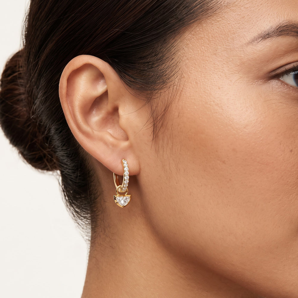 Half Moon with 14KT Yellow Gold Cut Diamond in 14KT Yellow Gold view 27
