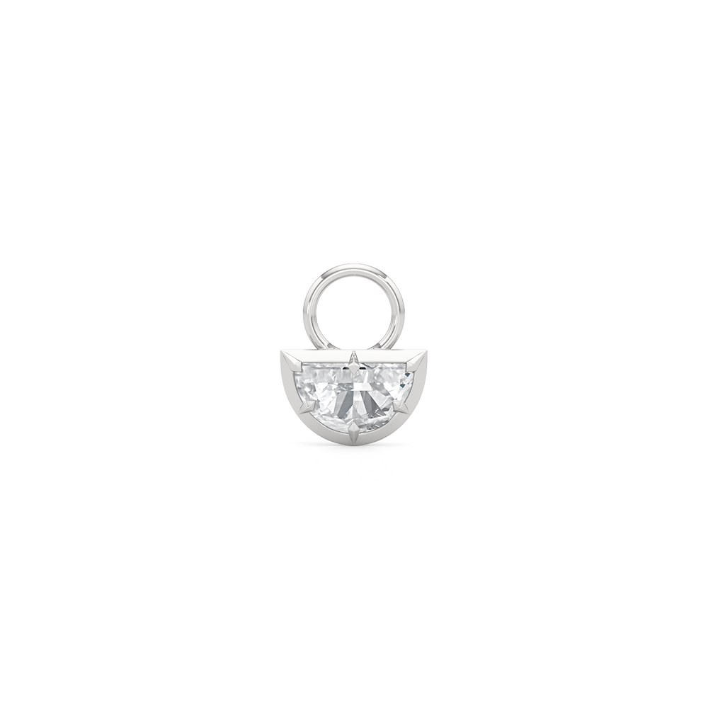 1590857-Charms with 14KT White Gold / Lab / 0 Cut Diamond in 14KT White Gold / Lab / 0 view 1
