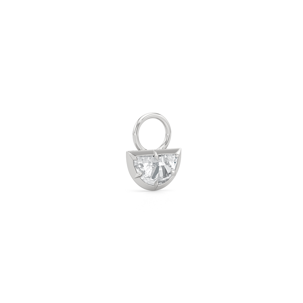 1590857-Charms with 14KT White Gold / Lab / 0 Cut Diamond in 14KT White Gold / Lab / 0 view 2
