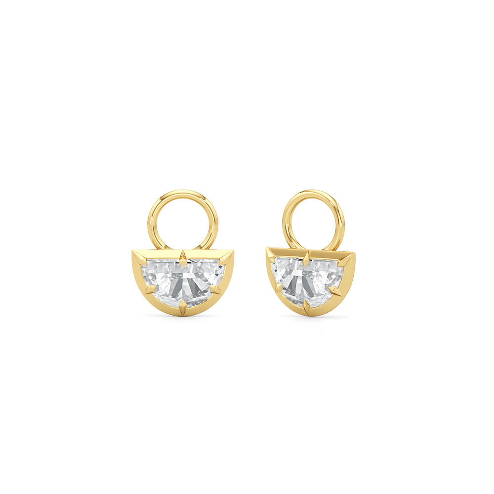 Half Moon with 14KT Yellow Gold Cut Diamond in 14KT Yellow Gold view 6
