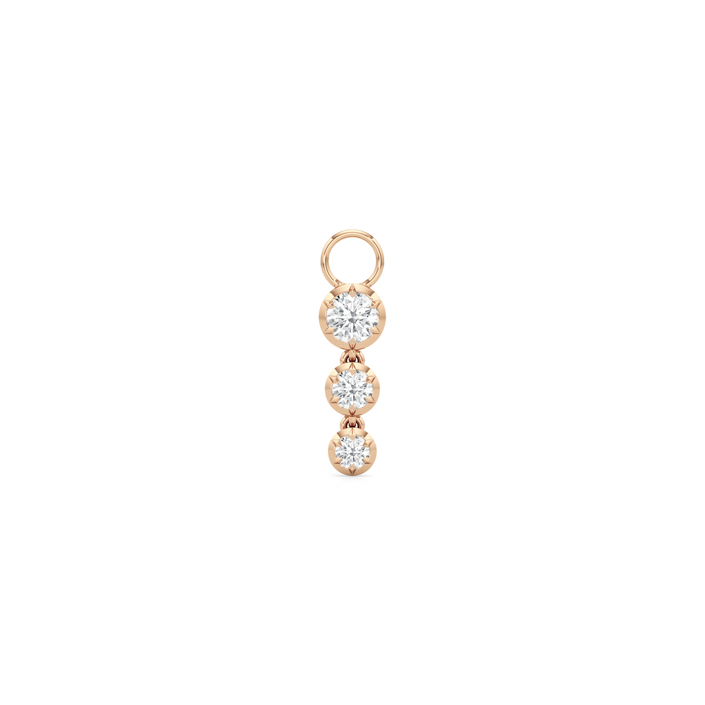 Cascade with 14KT Rose Gold / Lab / 0 Cut Diamond in 14KT Rose Gold / Lab / 0 view 1
