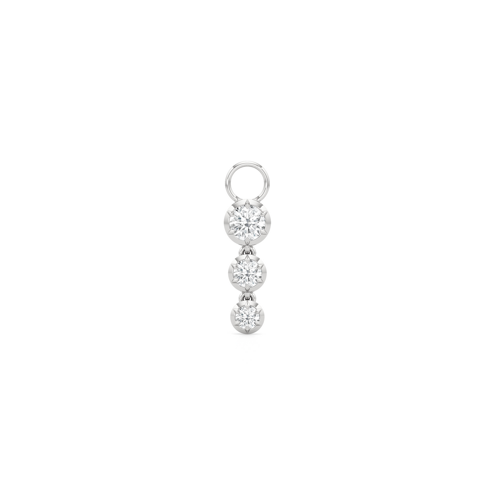 Cascade with 14KT White Gold / Lab / 0 Cut Diamond in 14KT White Gold / Lab / 0 view 1
