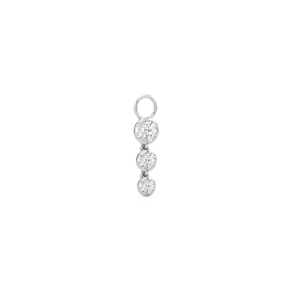 Cascade with 14KT White Gold / Lab / 0 Cut Diamond in 14KT White Gold / Lab / 0 view 2
