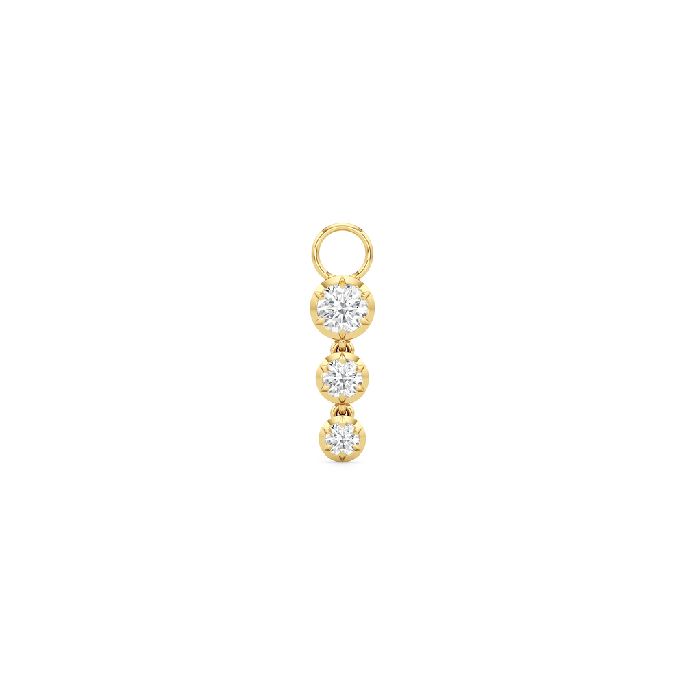 Cascade with 14KT Yellow Gold / Lab / 0 Cut Diamond in 14KT Yellow Gold / Lab / 0 view 1
