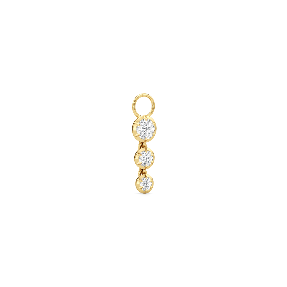 Cascade with 14KT Yellow Gold / Lab / 0 Cut Diamond in 14KT Yellow Gold / Lab / 0 view 2

