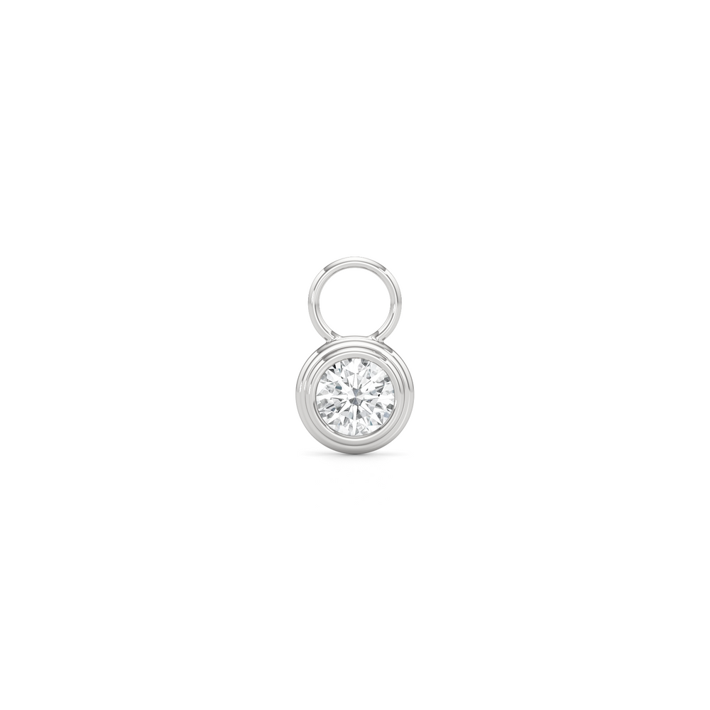 1590860-Charms with 14KT White Gold / Lab / 0 Cut Diamond in 14KT White Gold / Lab / 0 view 1
