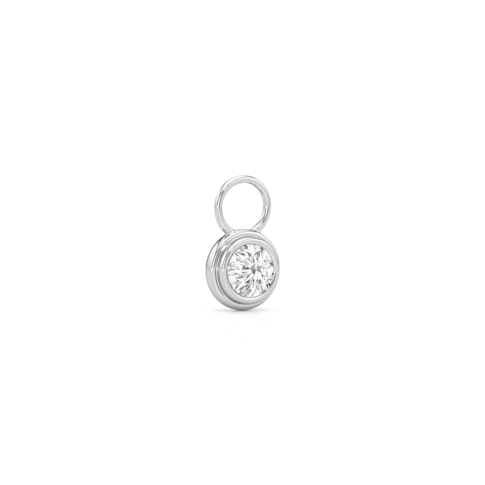 1590860-Charms with 14KT White Gold / Lab / 0 Cut Diamond in 14KT White Gold / Lab / 0 view 2
