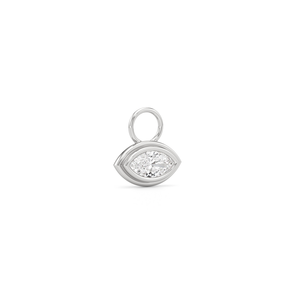 1590862-Charms with 14KT White Gold / Lab / 0 Cut Diamond in 14KT White Gold / Lab / 0 view 2
