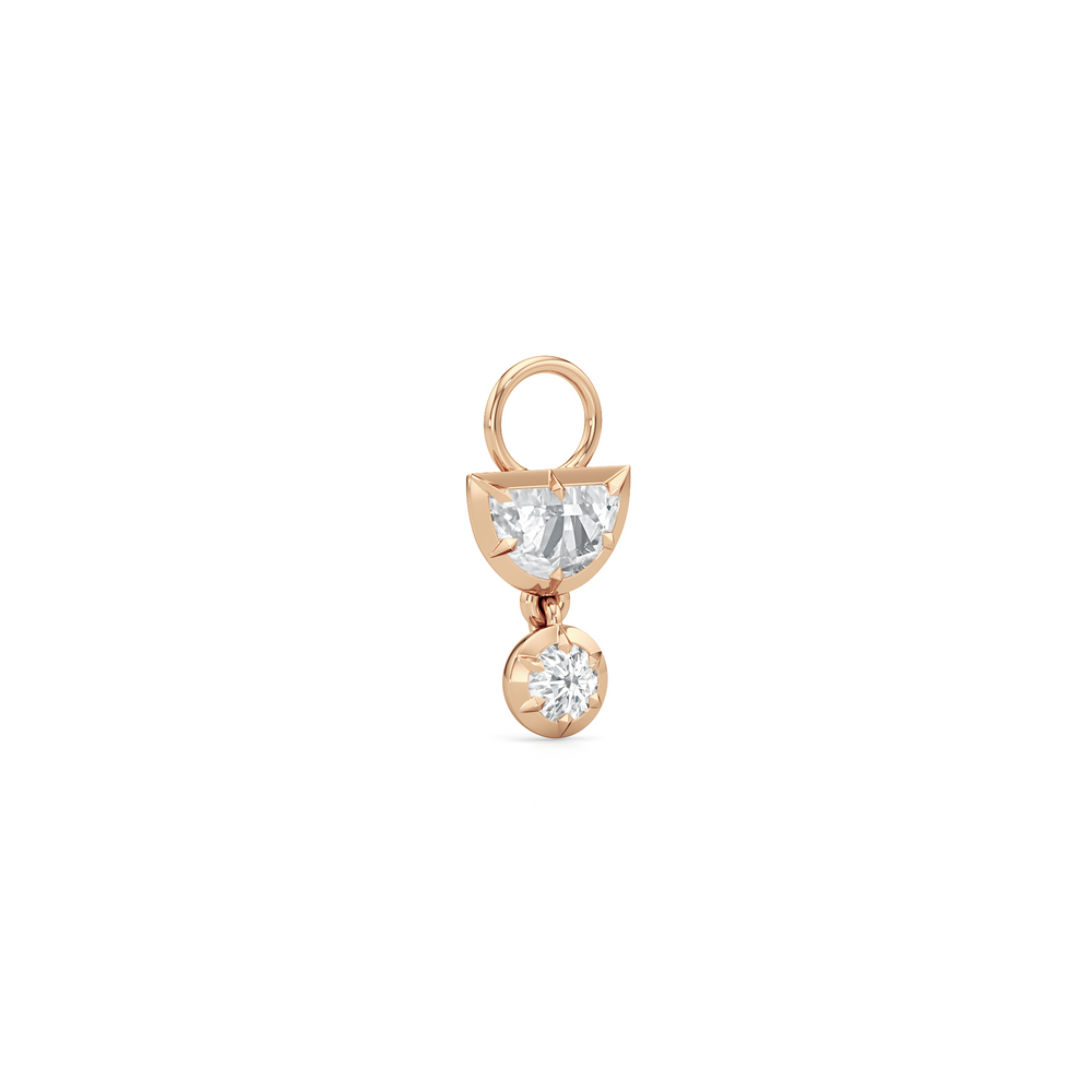 1590863-Charms with 14KT Rose Gold / Lab / 0 Cut Diamond in 14KT Rose Gold / Lab / 0 view 2
