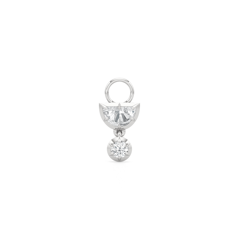1590863-Charms with 14KT White Gold / Lab / 0 Cut Diamond in 14KT White Gold / Lab / 0 view 1
