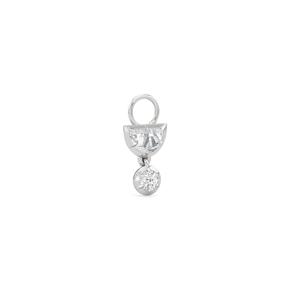 1590863-Charms with 14KT White Gold / Lab / 0 Cut Diamond in 14KT White Gold / Lab / 0 view 2
