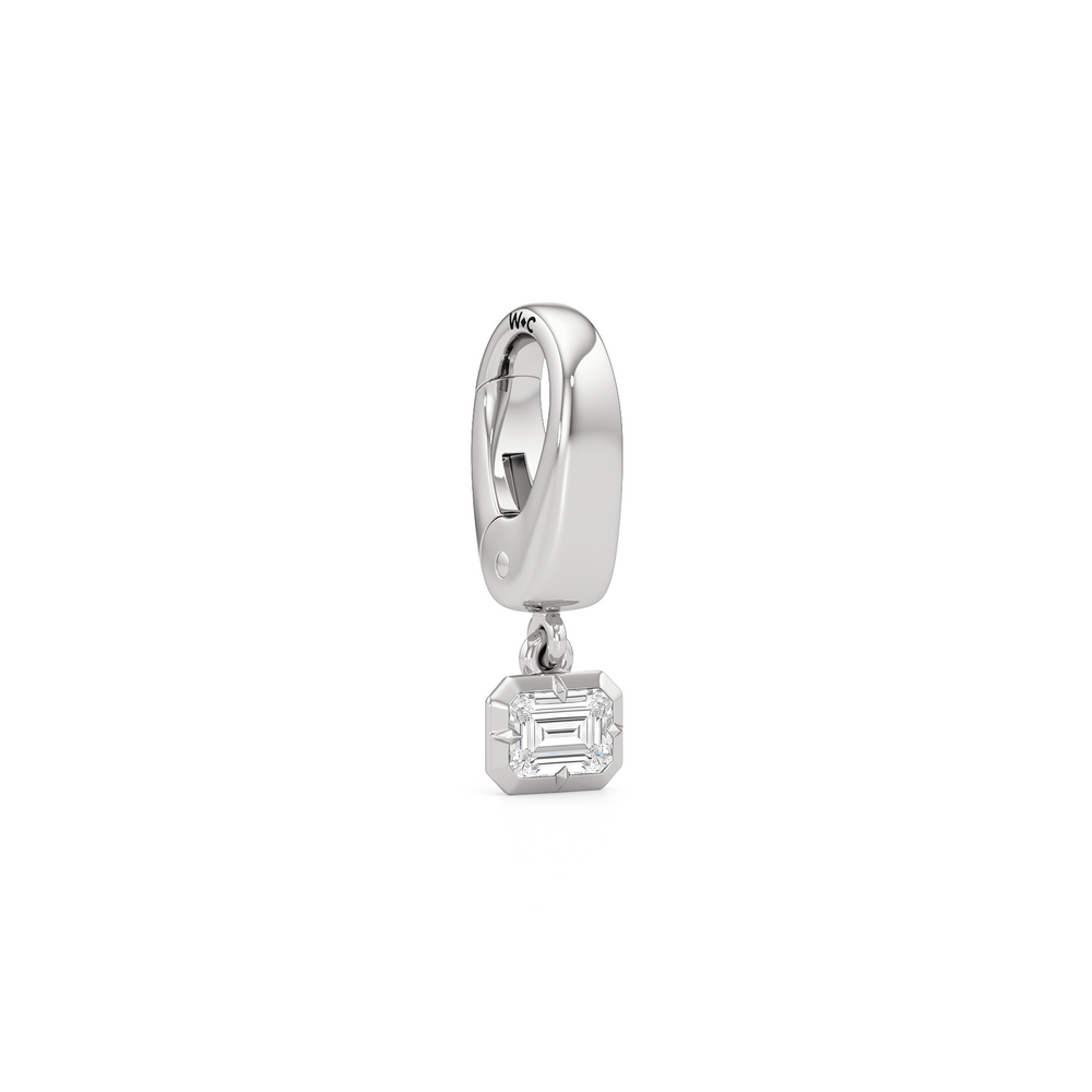 Deco Charm with 14KT Yellow Gold Cut Diamond in 14KT Yellow Gold view 2
