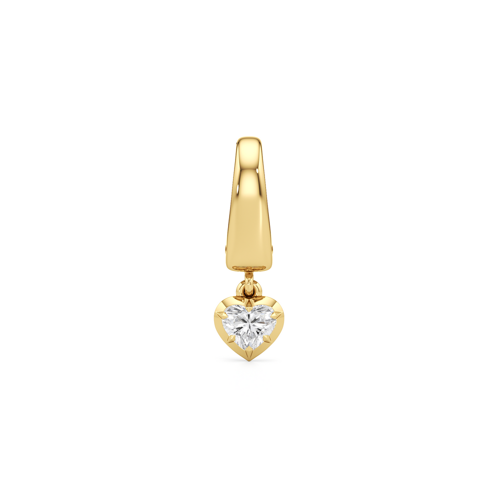 Amour Charm with 14KT Yellow Gold Cut Diamond in 14KT Yellow Gold view 1

