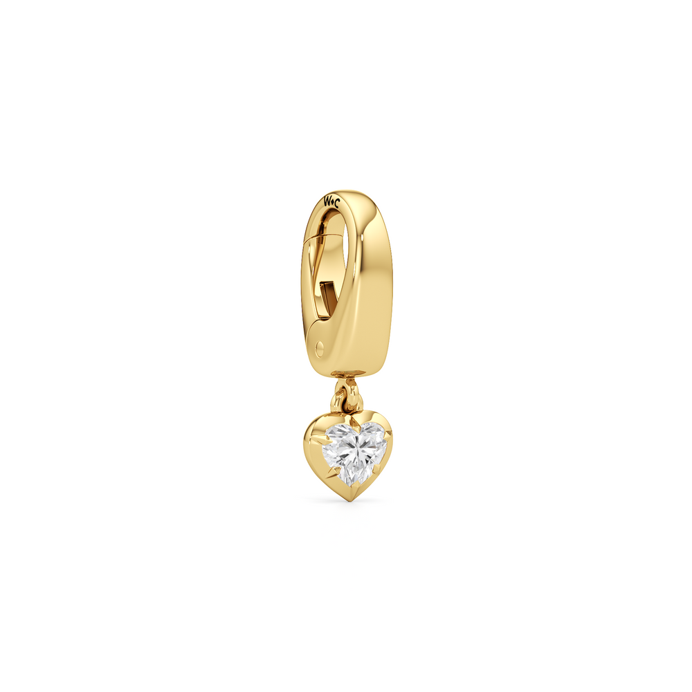 Amour Charm with 14KT Yellow Gold Cut Diamond in 14KT Yellow Gold view 2
