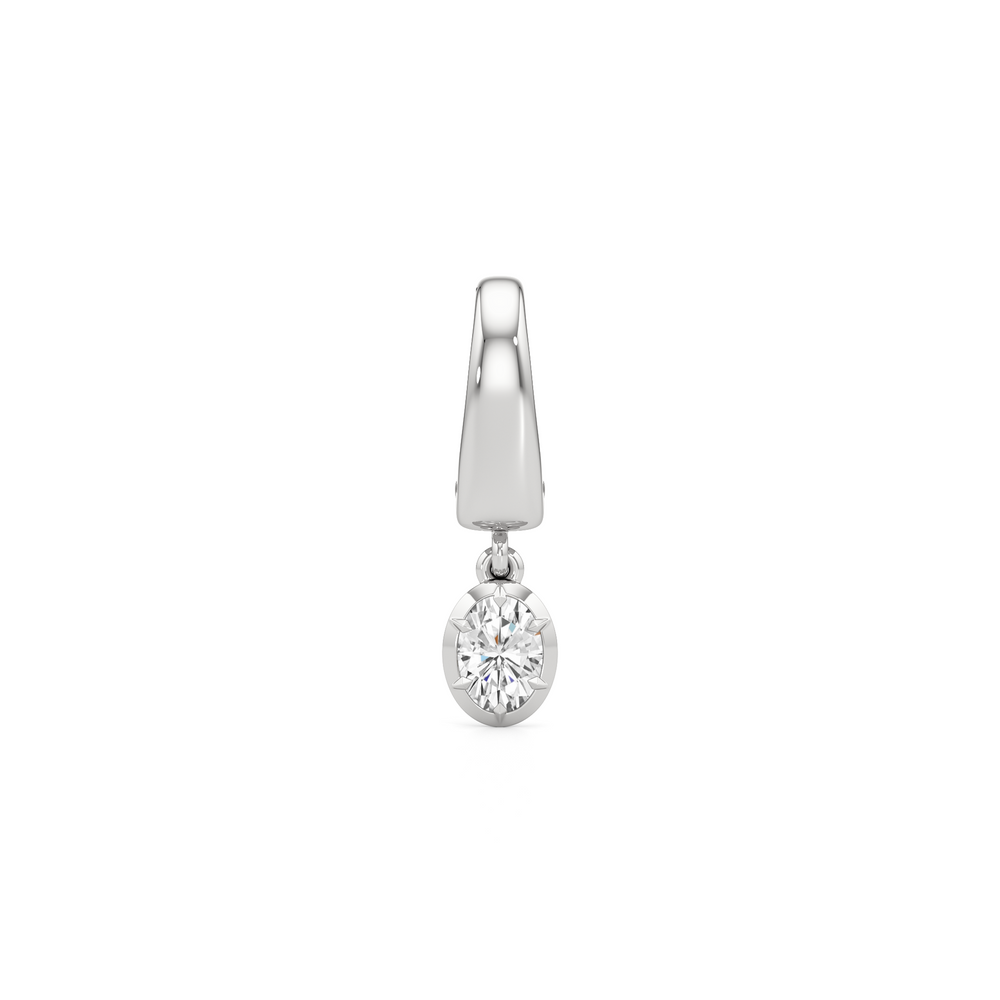 Relic Charm with 14KT White Gold Cut Diamond in 14KT White Gold view 1
