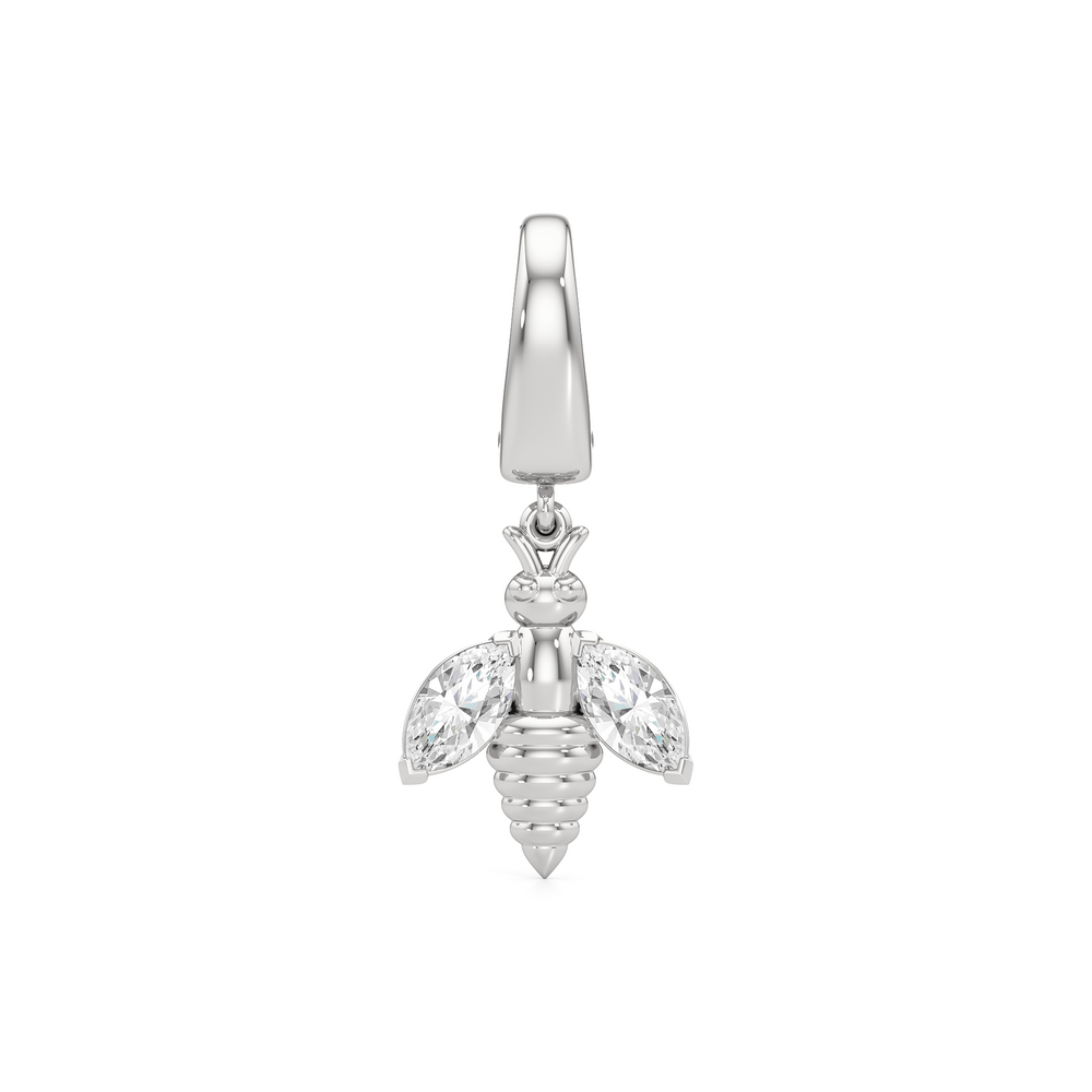 Melora with Lab Cut Diamond in 14KT White Gold view 1
