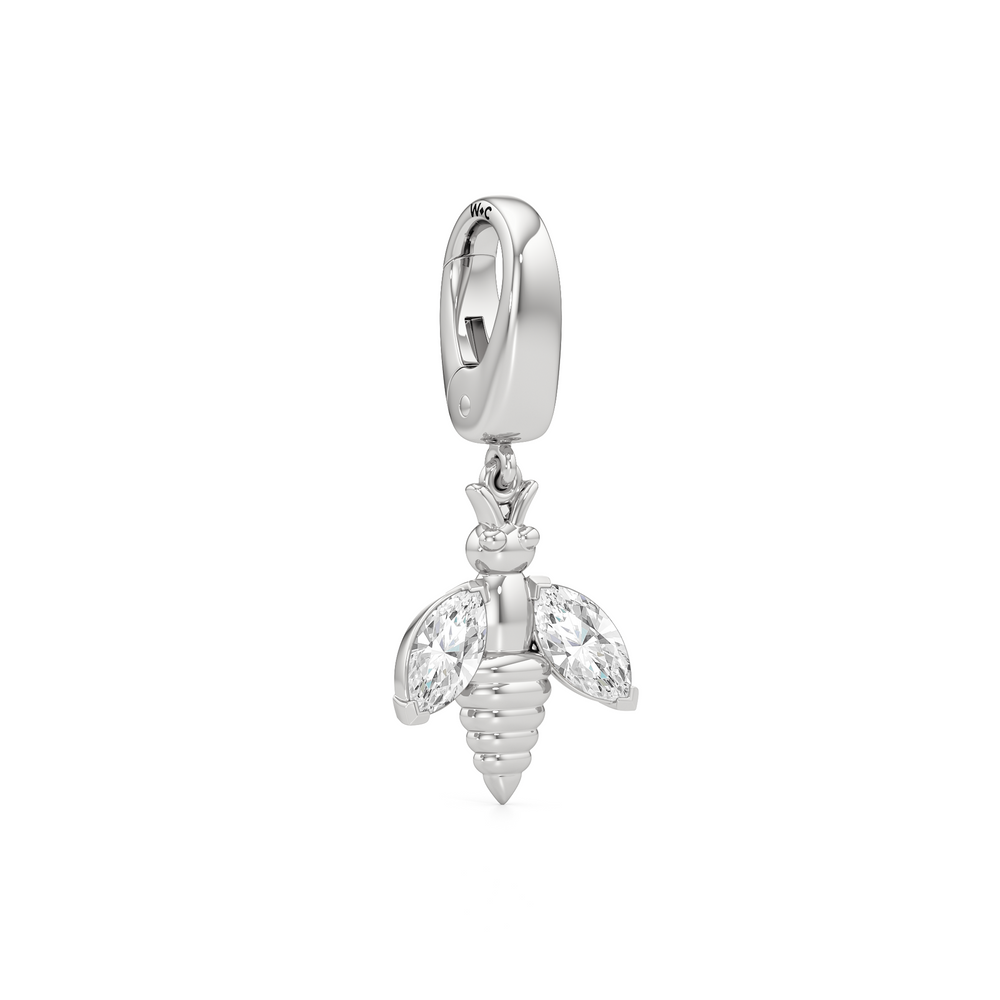 Melora with Lab Cut Diamond in 14KT White Gold view 2
