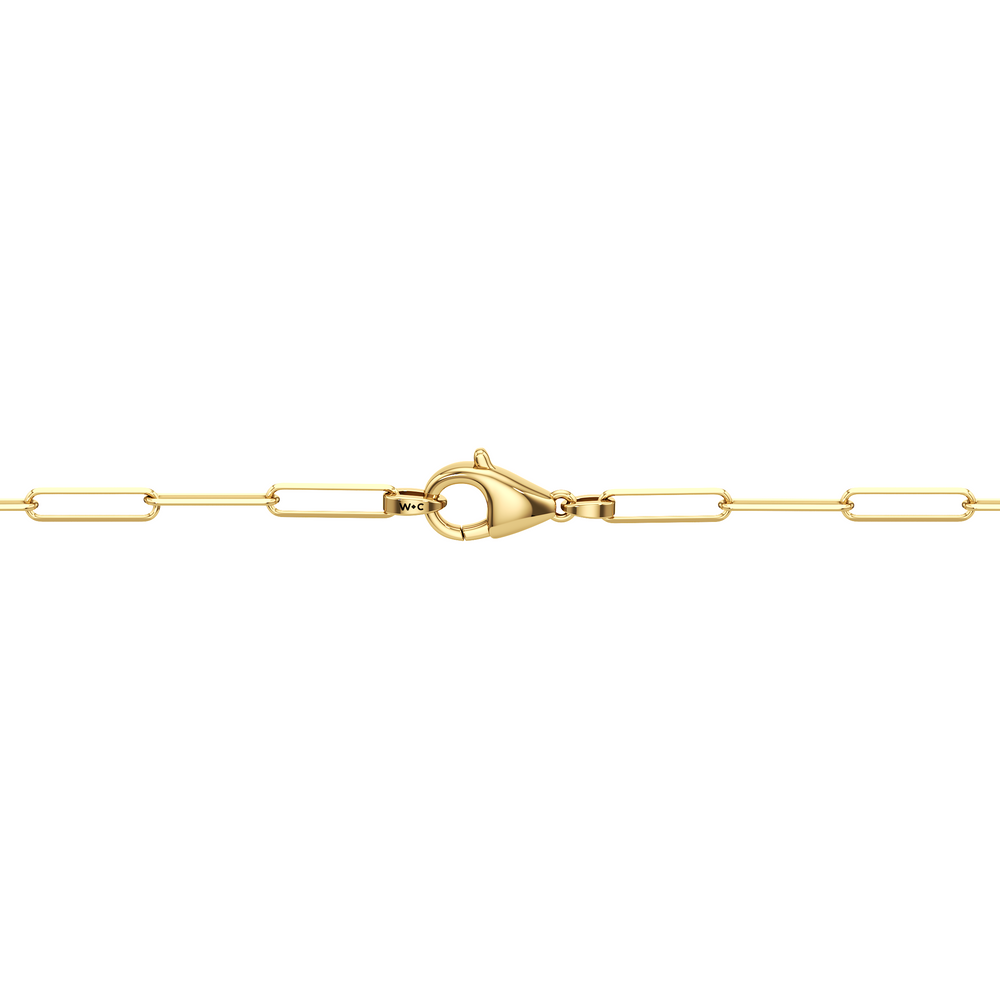 The Duo Chain Bracelet with 14KT Yellow Gold Cut Diamond in 14KT Yellow Gold view 6
