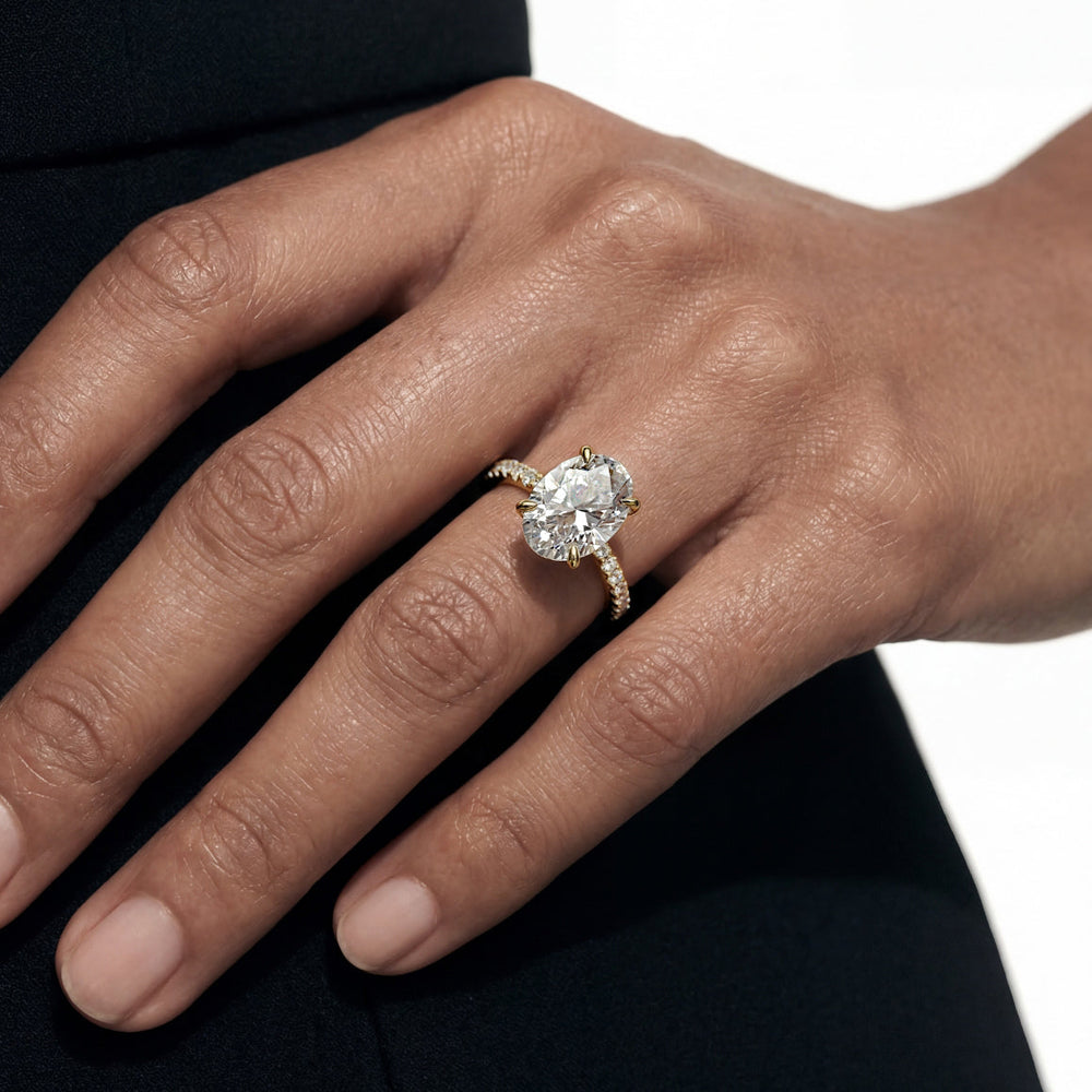 The Cassatt Ring with Round Cut Diamond in 14KT Rose Gold view 5
