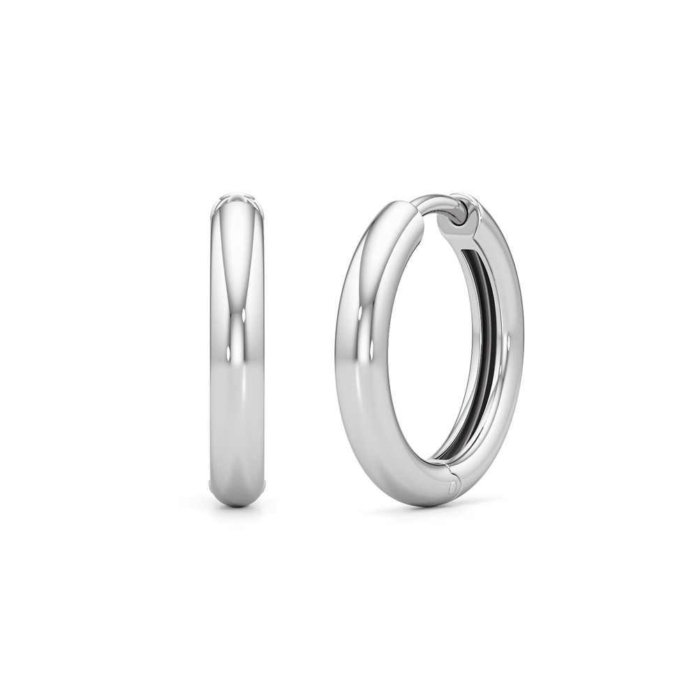 129556Z-Earrings with 14KT White Gold Cut Diamond in 14KT White Gold view 1
