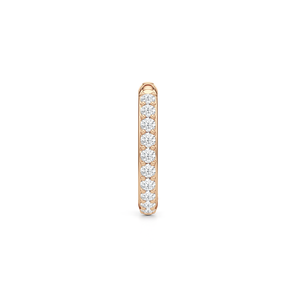 129793ZCZ-Earrings with 14KT Rose Gold / Lab / 0 Cut Diamond in 14KT Rose Gold / Lab / 0 view 2
