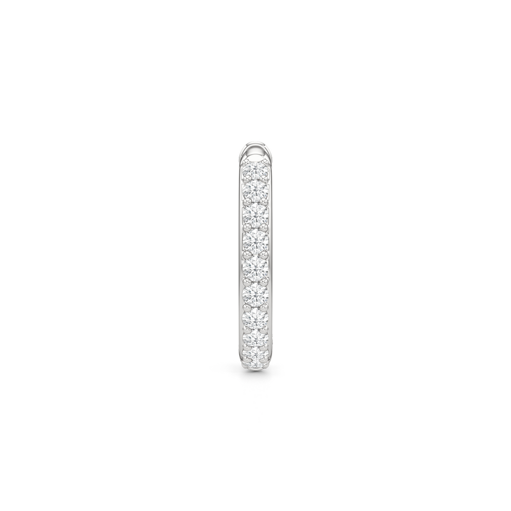 129793ZCZ-Earrings with 14KT White Gold / Lab / 0 Cut Diamond in 14KT White Gold / Lab / 0 view 2
