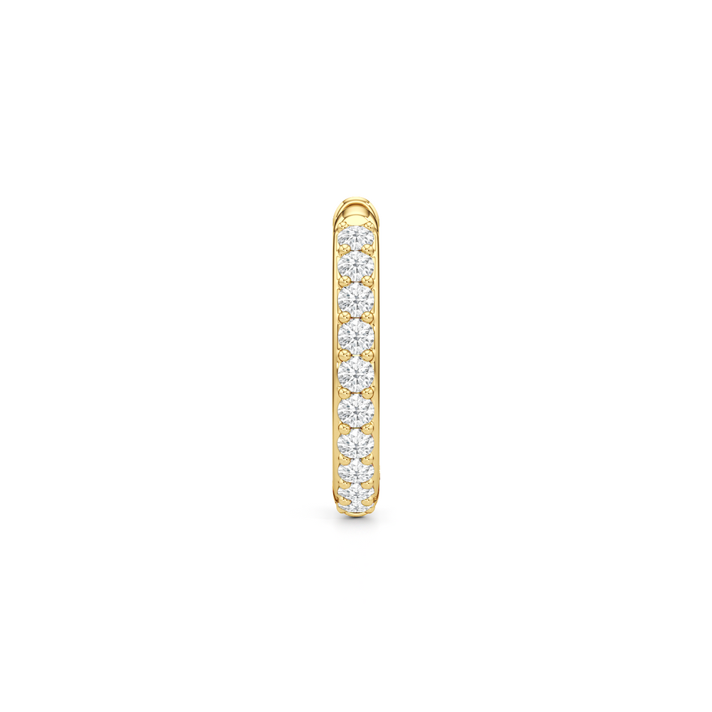 129793ZCZ-Earrings with 14KT Yellow Gold / Lab / 0 Cut Diamond in 14KT Yellow Gold / Lab / 0 view 2
