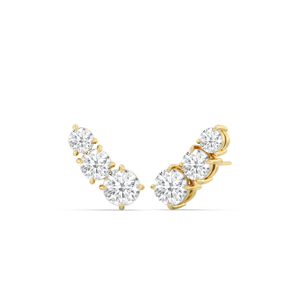 The Cluster Set with 14KT Yellow Gold / 1 1/2 Cut Diamond in 14KT Yellow Gold / 1 1/2 view 3
