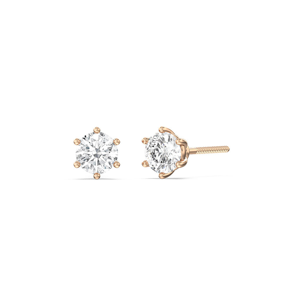 The Eternal Set with 14KT Rose Gold / Lab / 1 Cut Diamond in 14KT Rose Gold / Lab / 1 view 3
