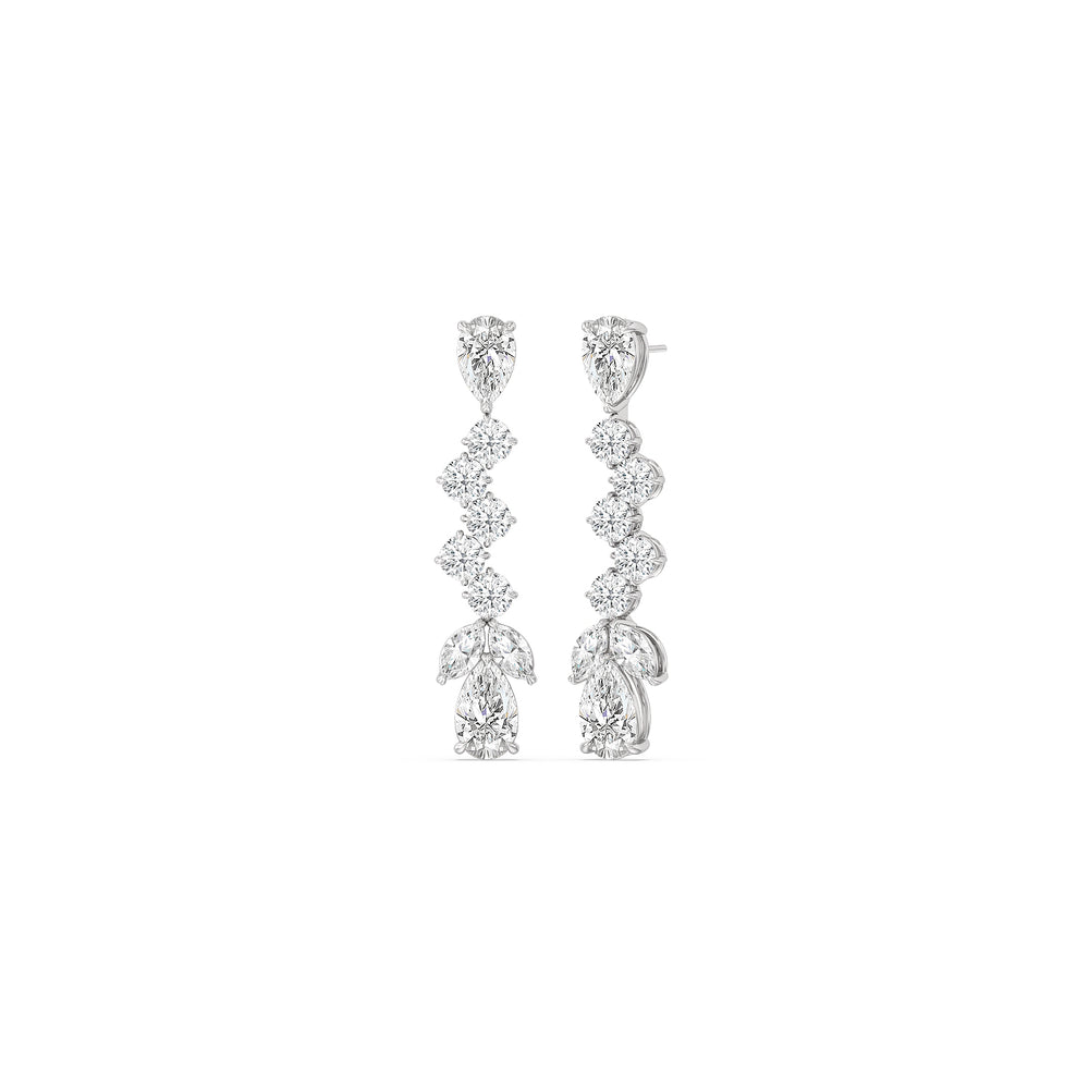 The Boch Reserve Earrings with Platinum / Lab / 22 1/2 Cut Diamond in 14KT Platinum / Lab / 22 1/2 view 1
