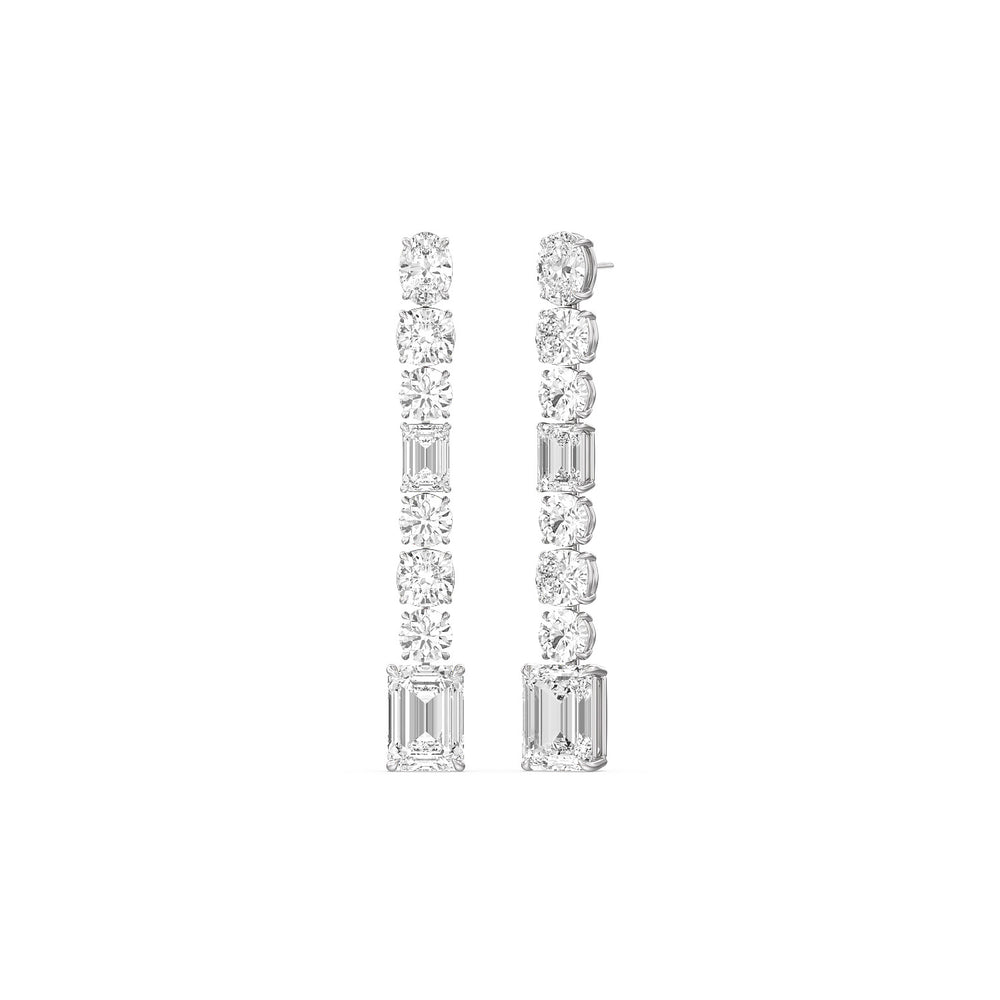The Luce Reserve Earrings with Platinum / Lab / 23 1/20 Cut Diamond in 14KT Platinum / Lab / 23 1/20 view 1
